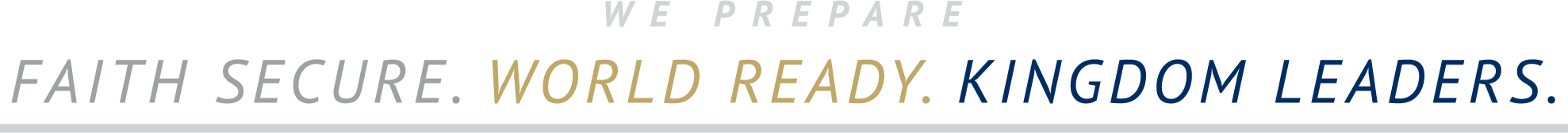 At Concordia Lutheran Schools of Omaha, we prepare faith secure, world ready, kingdom leaders.